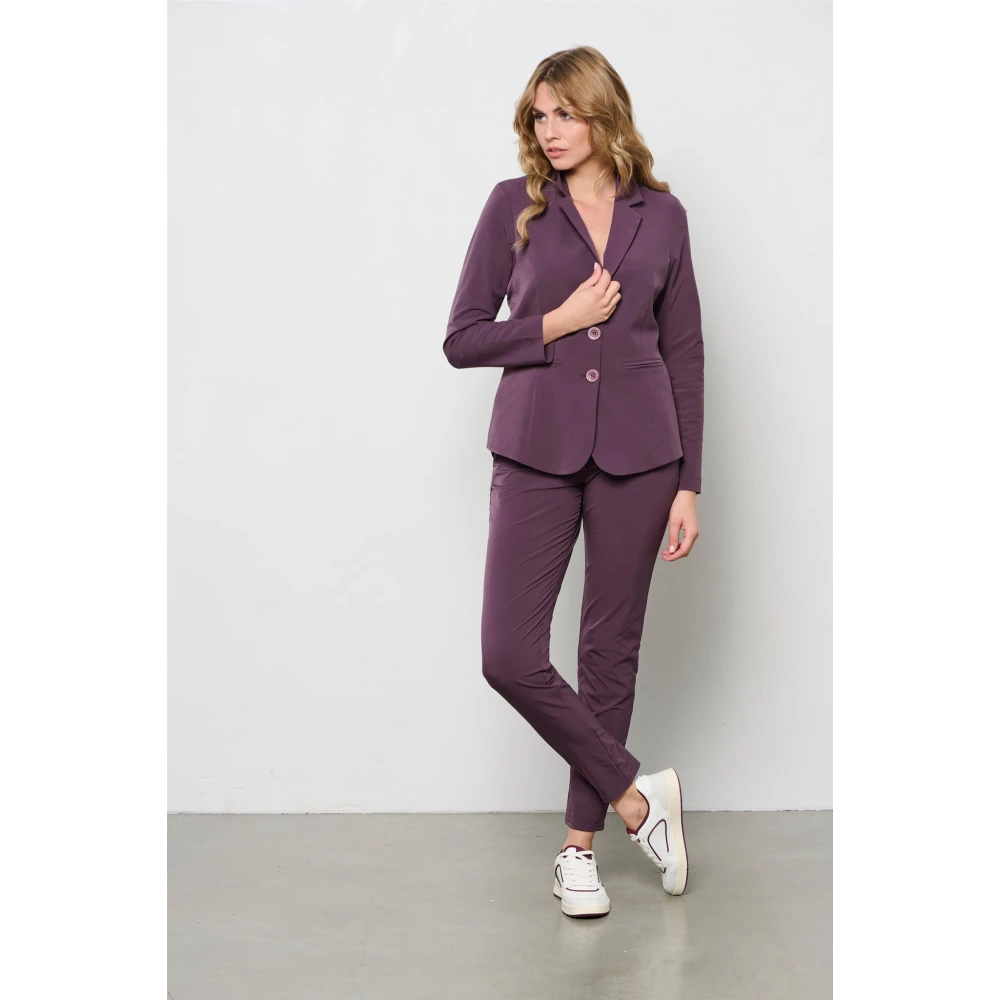 &Co Woman Blazer dames elegante pasvorm donkerblauw Purple Dames