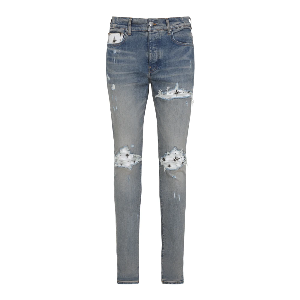 Amiri Starburst Denim Jeans Blue Heren