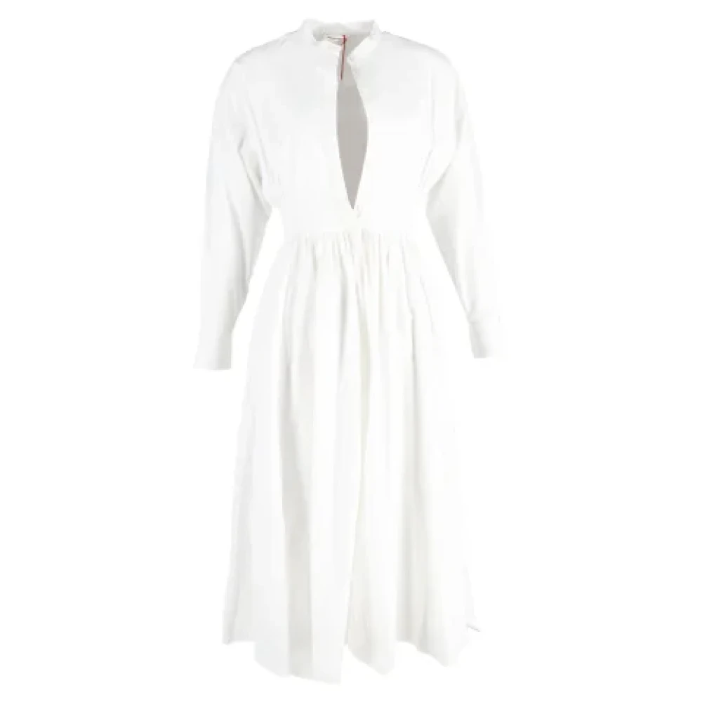 Alexander McQueen Pre-owned Cotton dresses White Dames