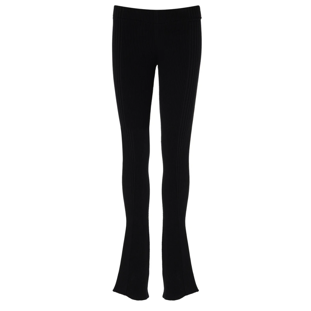 Barrow Uitlopende Viscose Rib Legging Black Dames