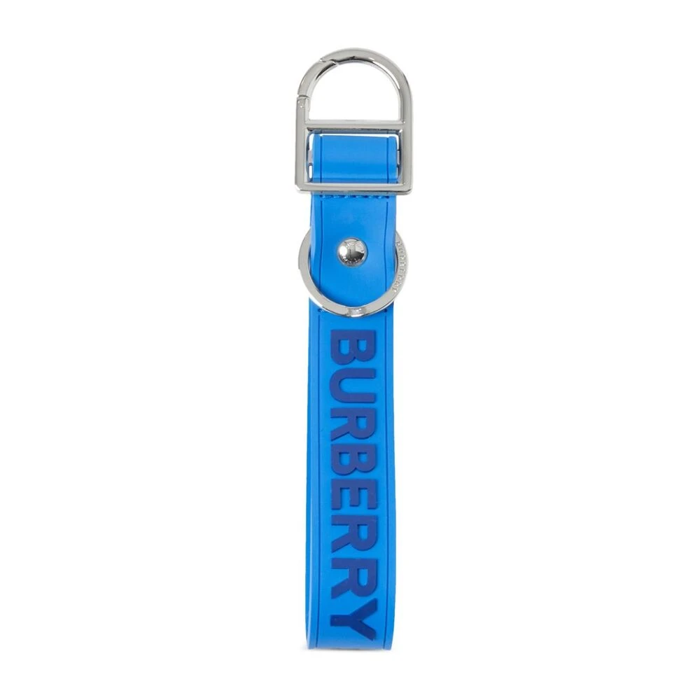 Burberry Logo-Ingelegde Sleutelhanger Blue Heren
