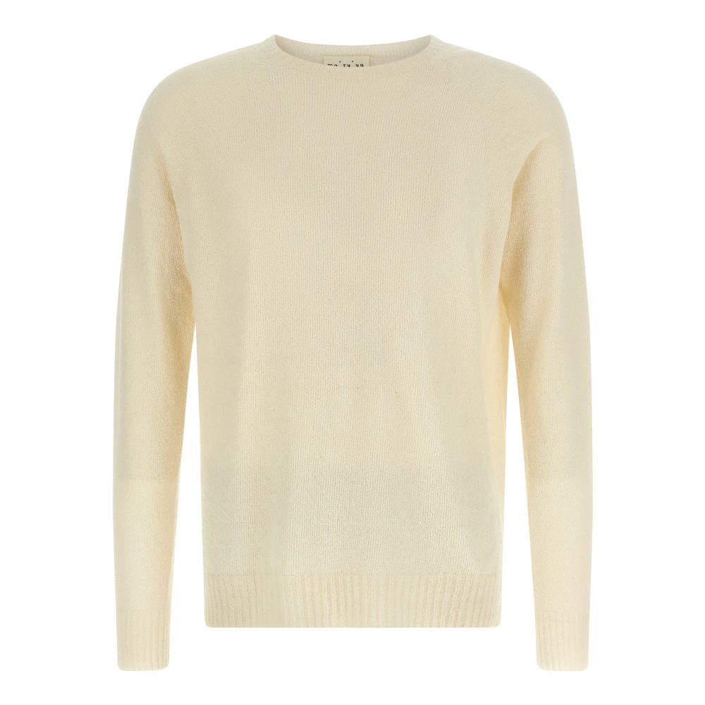 Ma'ry'ya Homme Beige - Knitwear > Round-Neck Knitwear