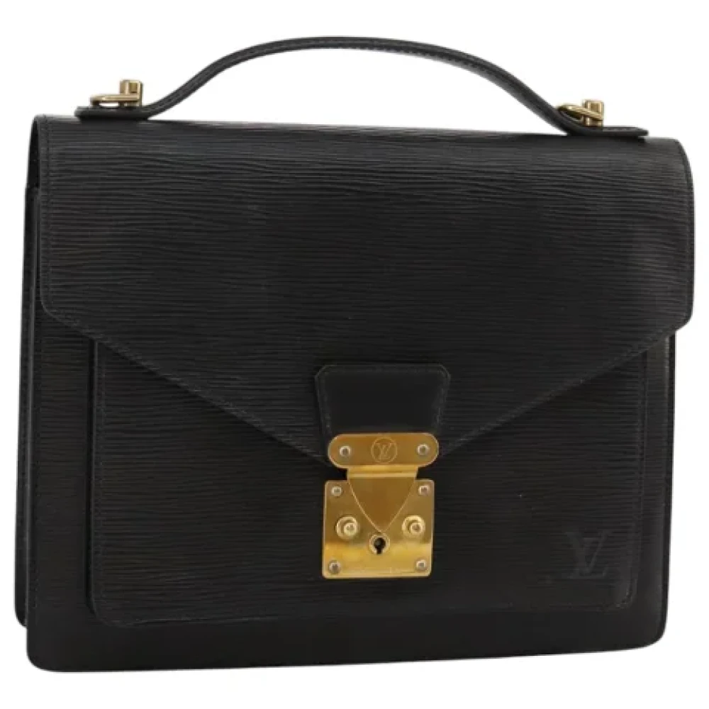 Louis Vuitton Vintage Pre-owned Leather handbags Black Dames