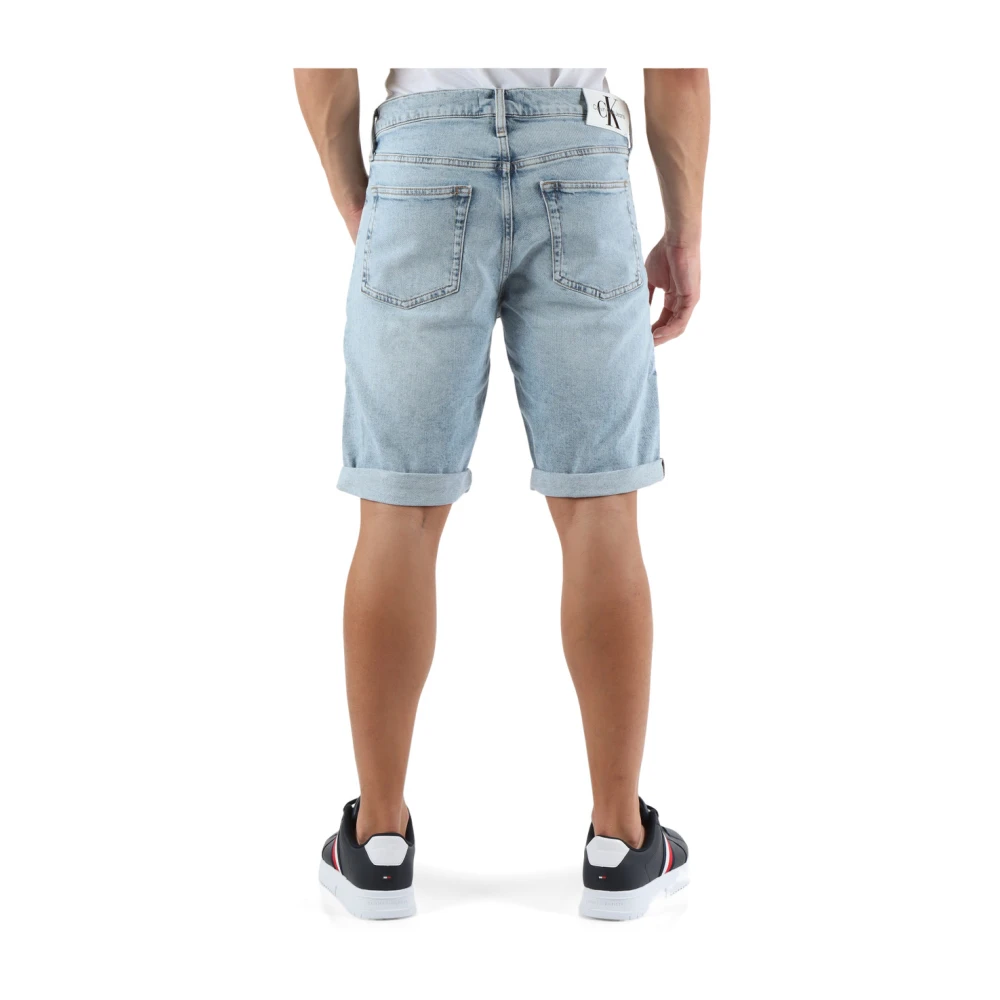 Calvin Klein Jeans Slim Fit Bermuda Jeans Vijf Zakken Blue Heren