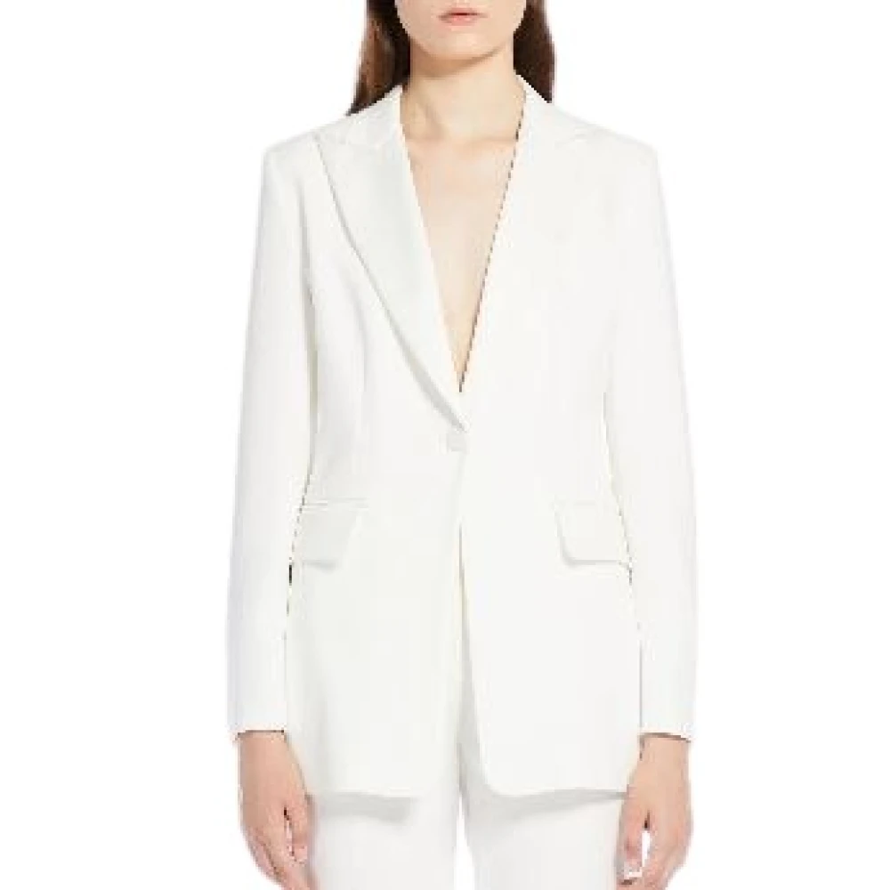 Max Mara Elegante Pianoforte Jurken White Dames