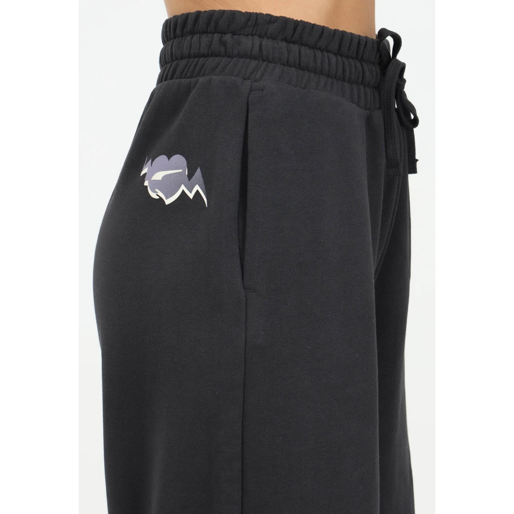Puma Klassieke zwarte wijde been sportbroek Black Dames