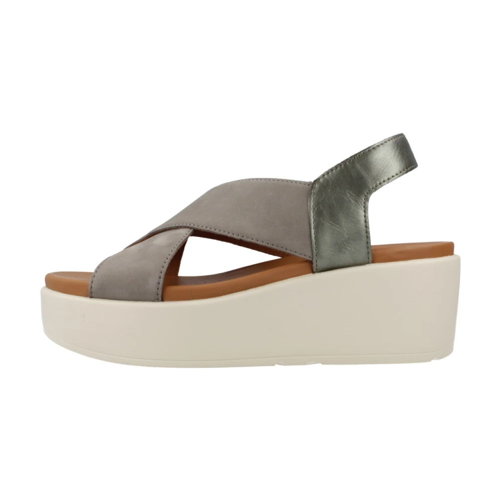 Geox Vrouw Multicolor Stijlvolle Platte Sandalen Voor En