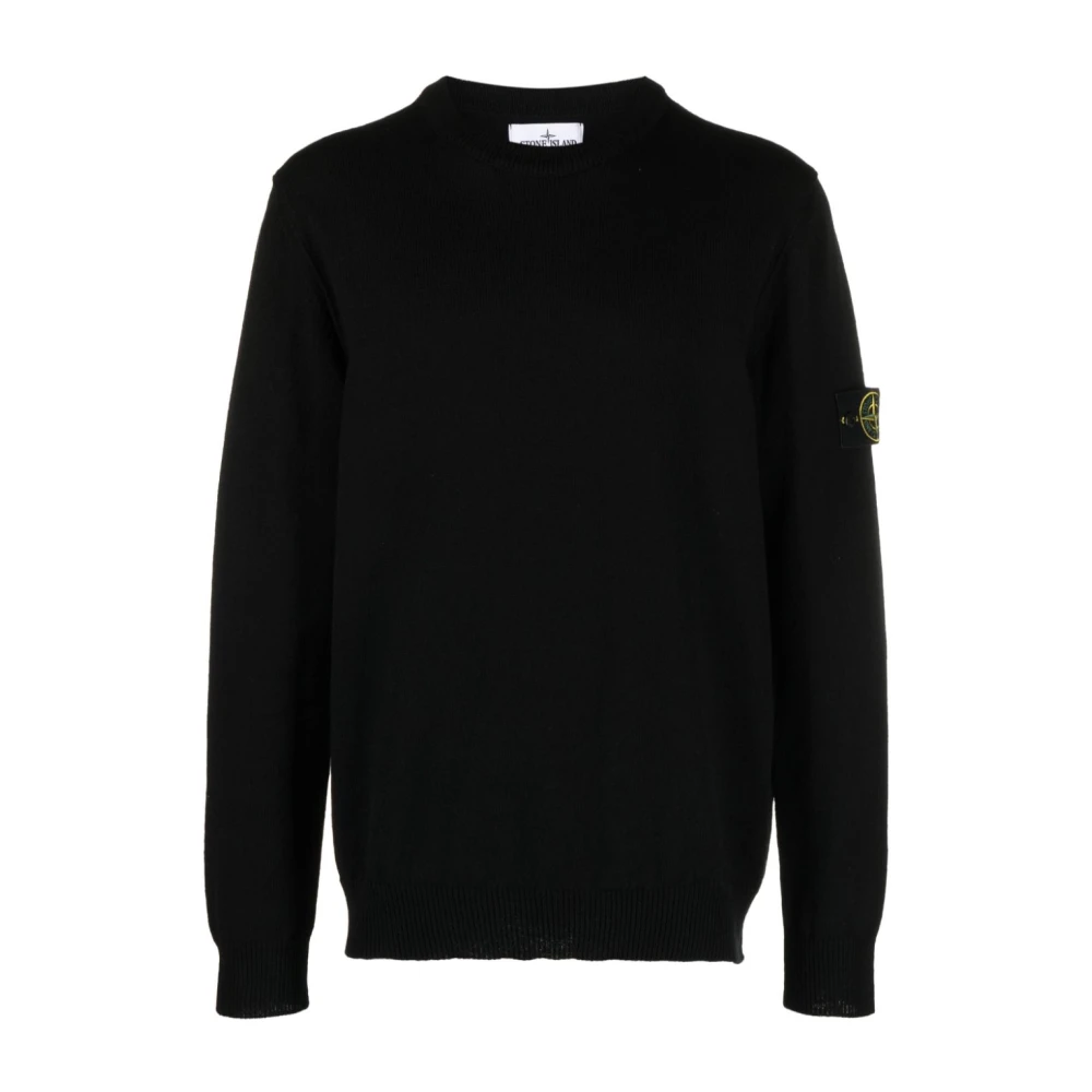 Stone Island Zwarte Sweatshirt Ss24 Stijlvolle Black