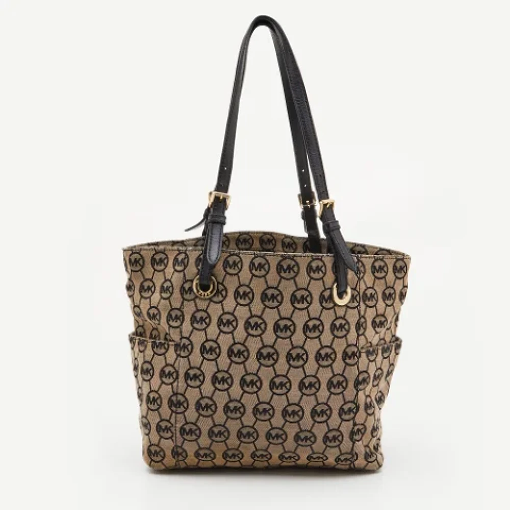 Michael Kors Pre-owned Canvas totes Beige Dames