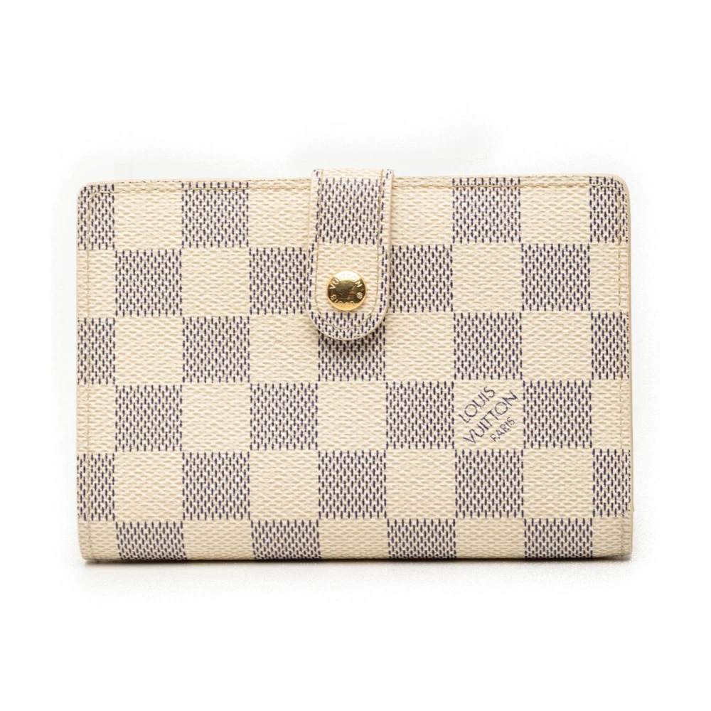 Louis Vuitton Vintage Women's White Pre-Owned Compact Wallet
