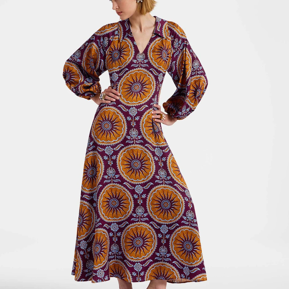 La DoubleJ Glastonbury Goddess Jurk Multicolor Dames