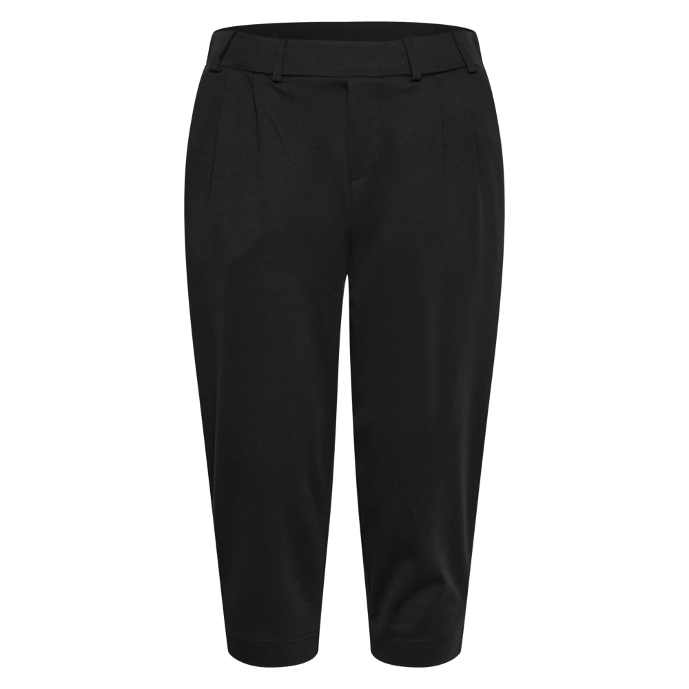 Kaffe Kvinno Svart Byxor Dam, S, Cropped Byxor
