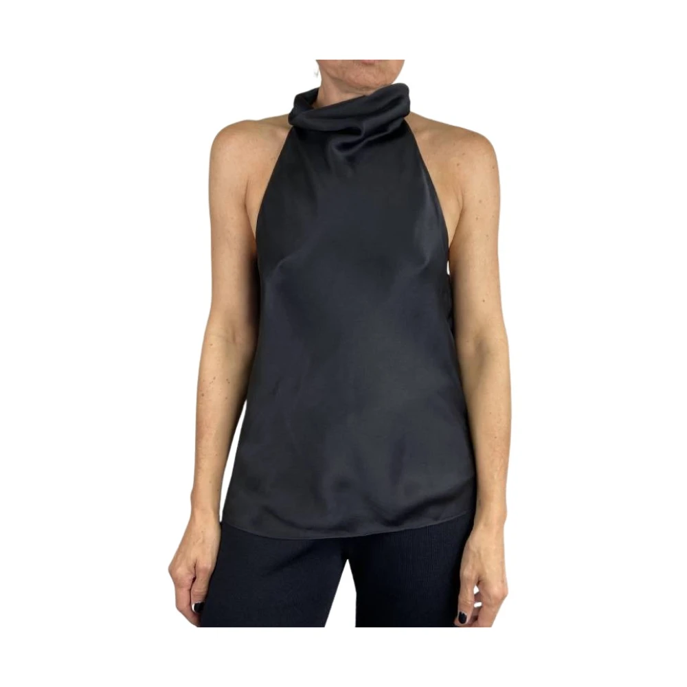 Anine Bing Zwarte Halternek Top Black Dames