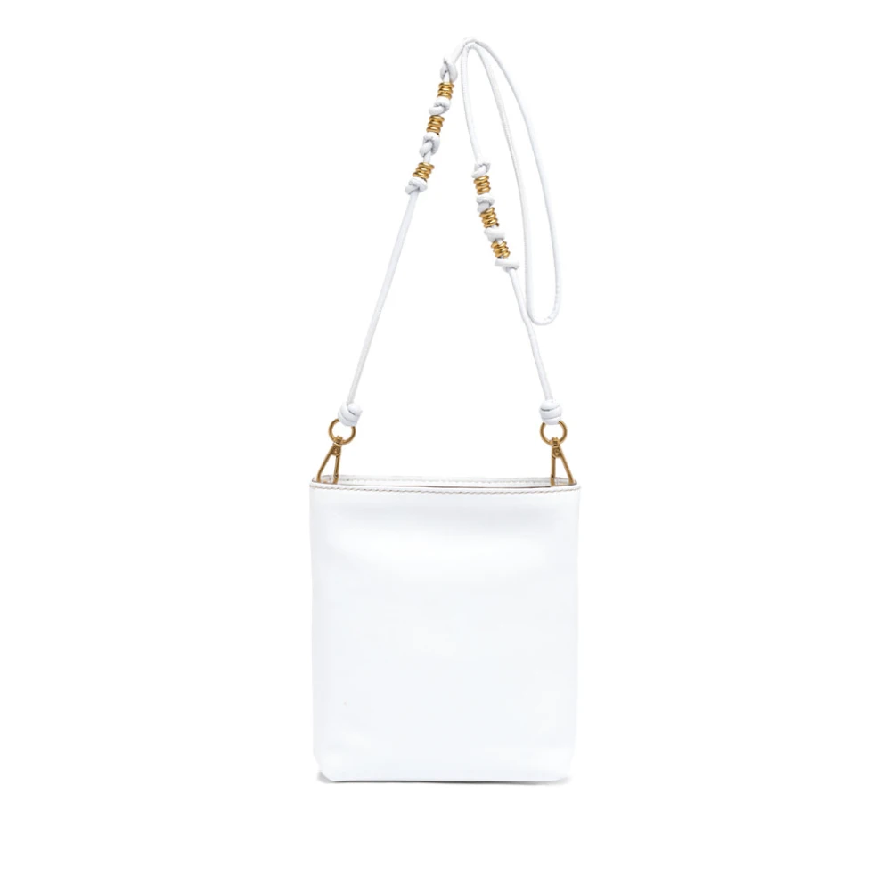 Gianni Chiarini Mini tas Camilla van glad leer White Dames