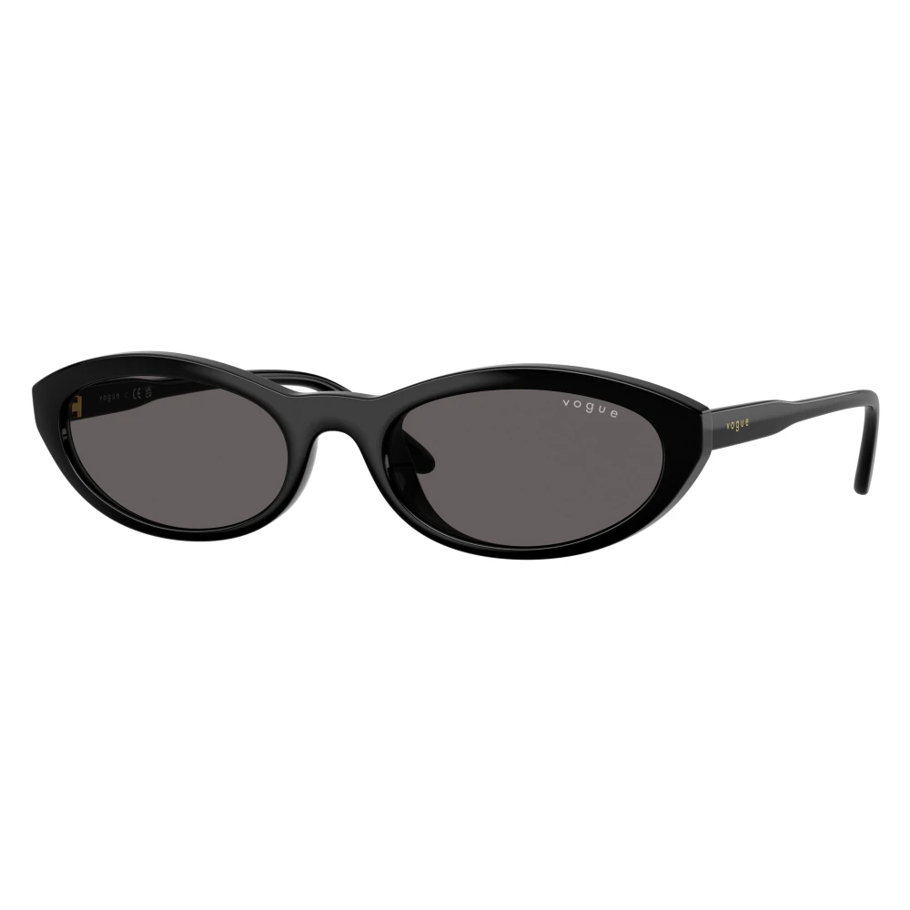 Vogue Eyewear Grey Woman Vo5697su W44/87 Sunglasses Nylon Black Round Normal - Image 4
