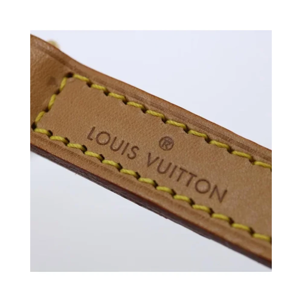 Louis Vuitton Vintage Pre-owned Leather belts Beige Dames