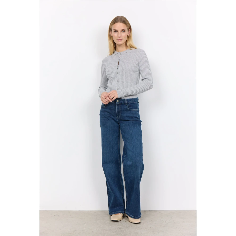 Soyaconcept Wijde Pijp Casual Jeans Blue Dames