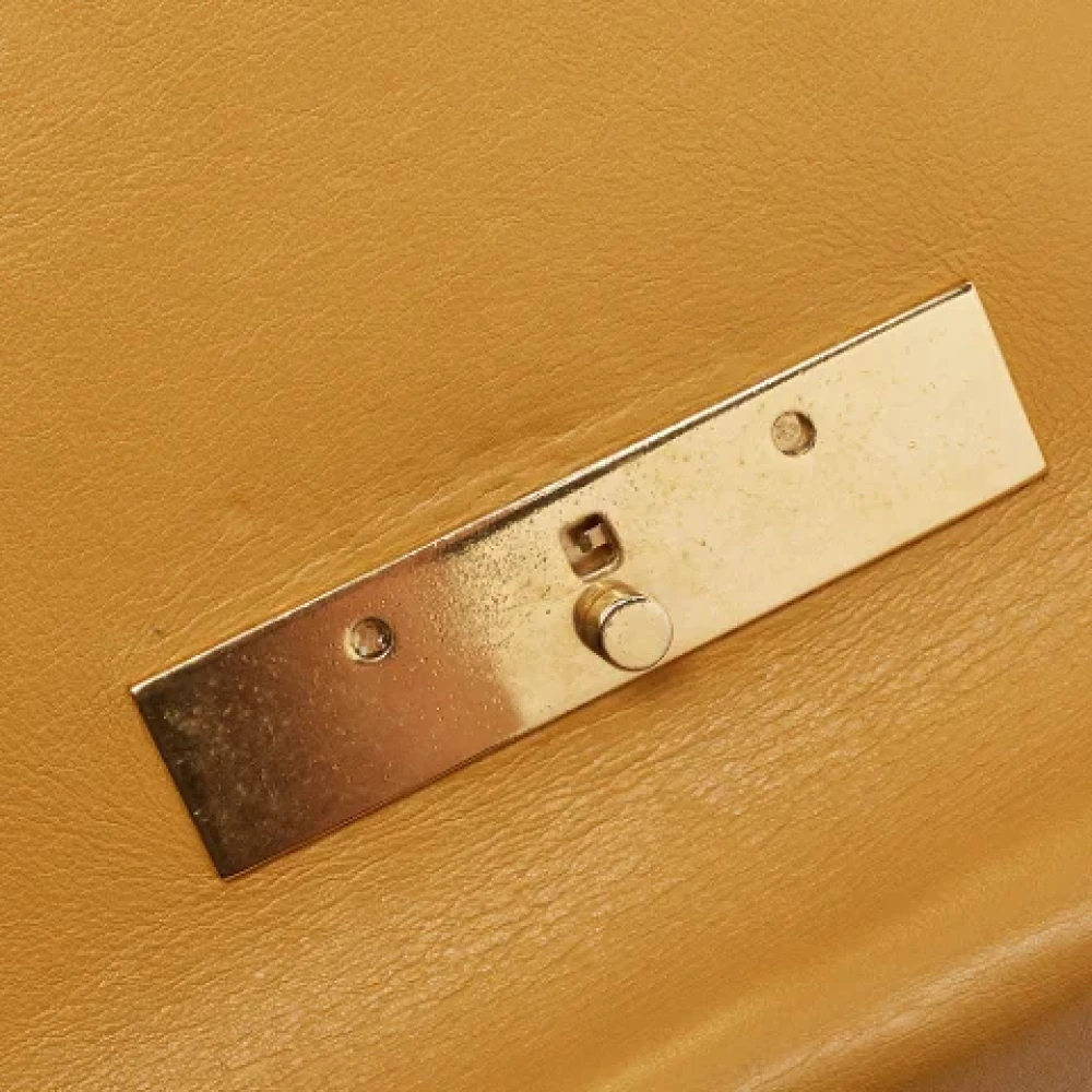 Celine Vintage Pre-owned Leather celine-bags Yellow Dames