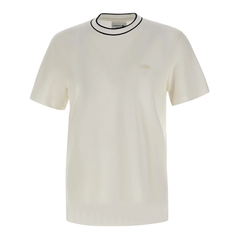 Lacoste Men's White T-Shirts, L, T-Shirts And Polos