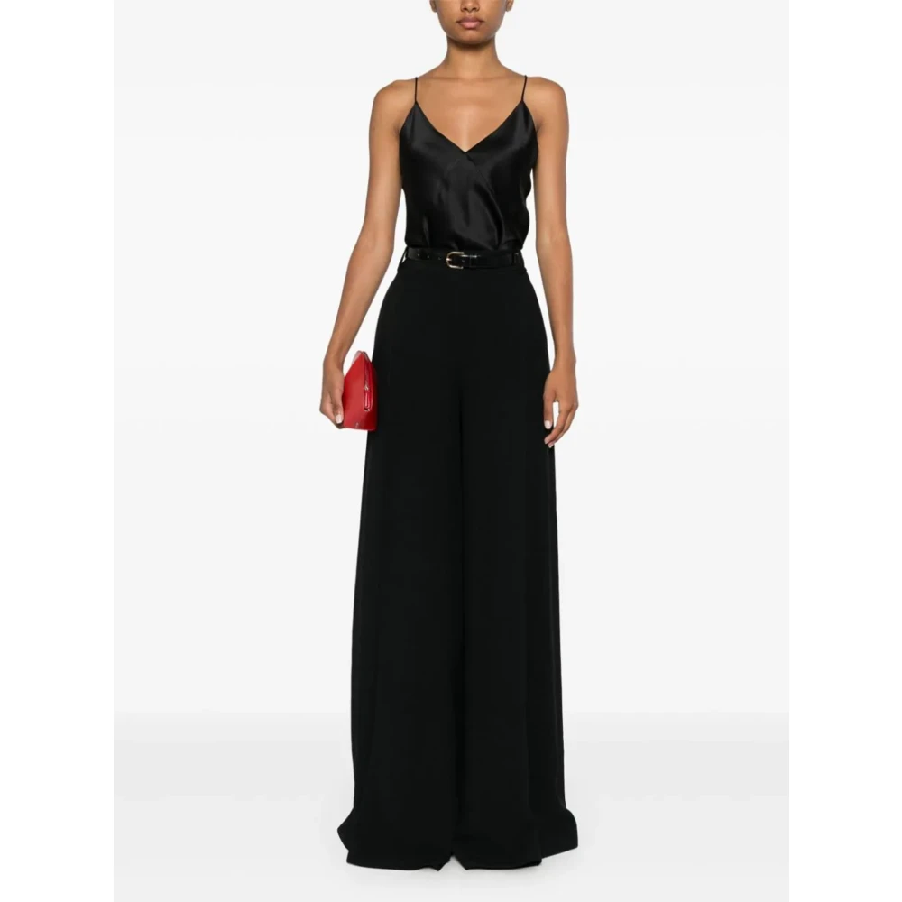 Ermanno Scervino Zwarte Flared Palazzo Rok Black Dames