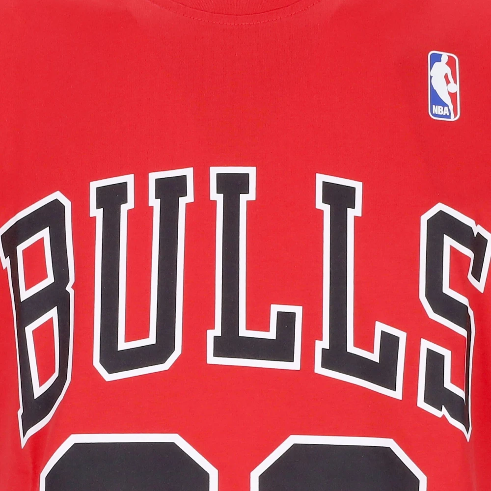 Mitchell & Ness Chicago Bulls Tee Scottie Pippen No 33 Red Heren