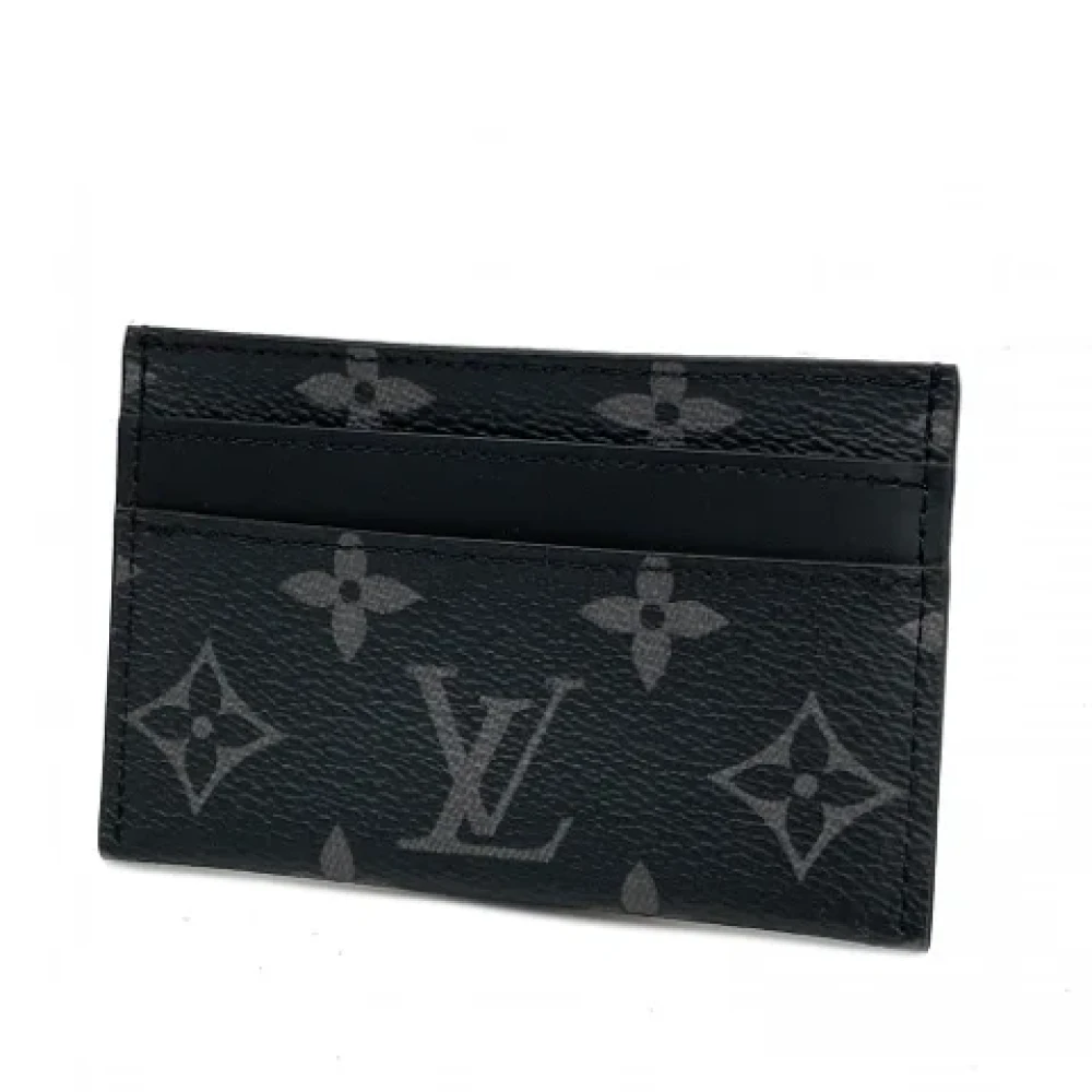 Louis Vuitton Vintage Pre-owned Fabric wallets Black Heren