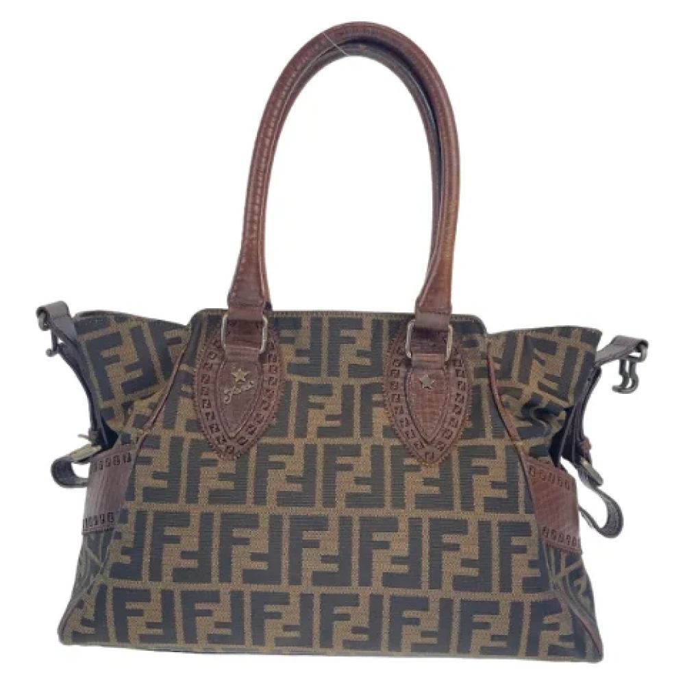 Fendi Vintage Pre-owned Canvas fendi-bags Brown Dames
