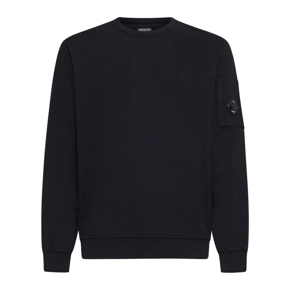 C.P. Company Zwarte Lichtgewicht Crew Neck Sweatshirt Black Heren