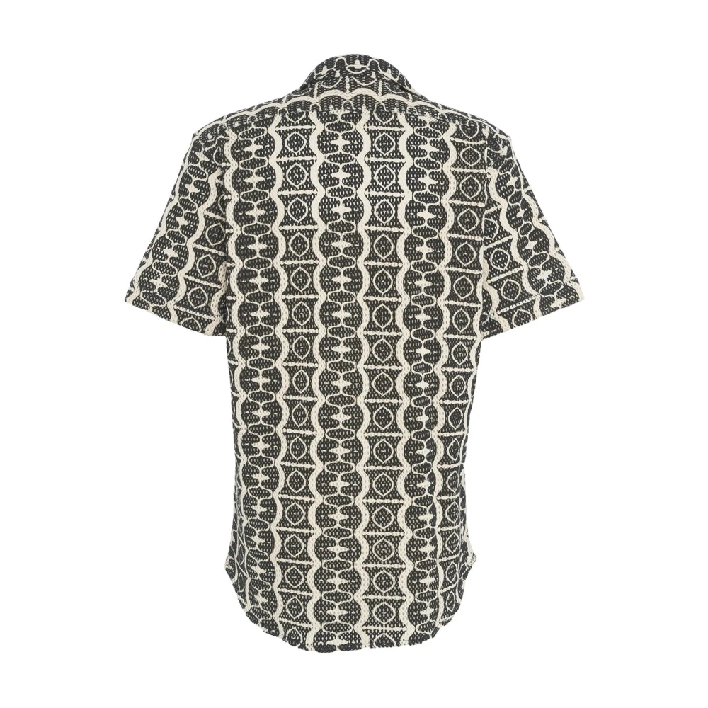 OAS Zwarte Mesh Shirt 'Cuba' Multicolor Heren