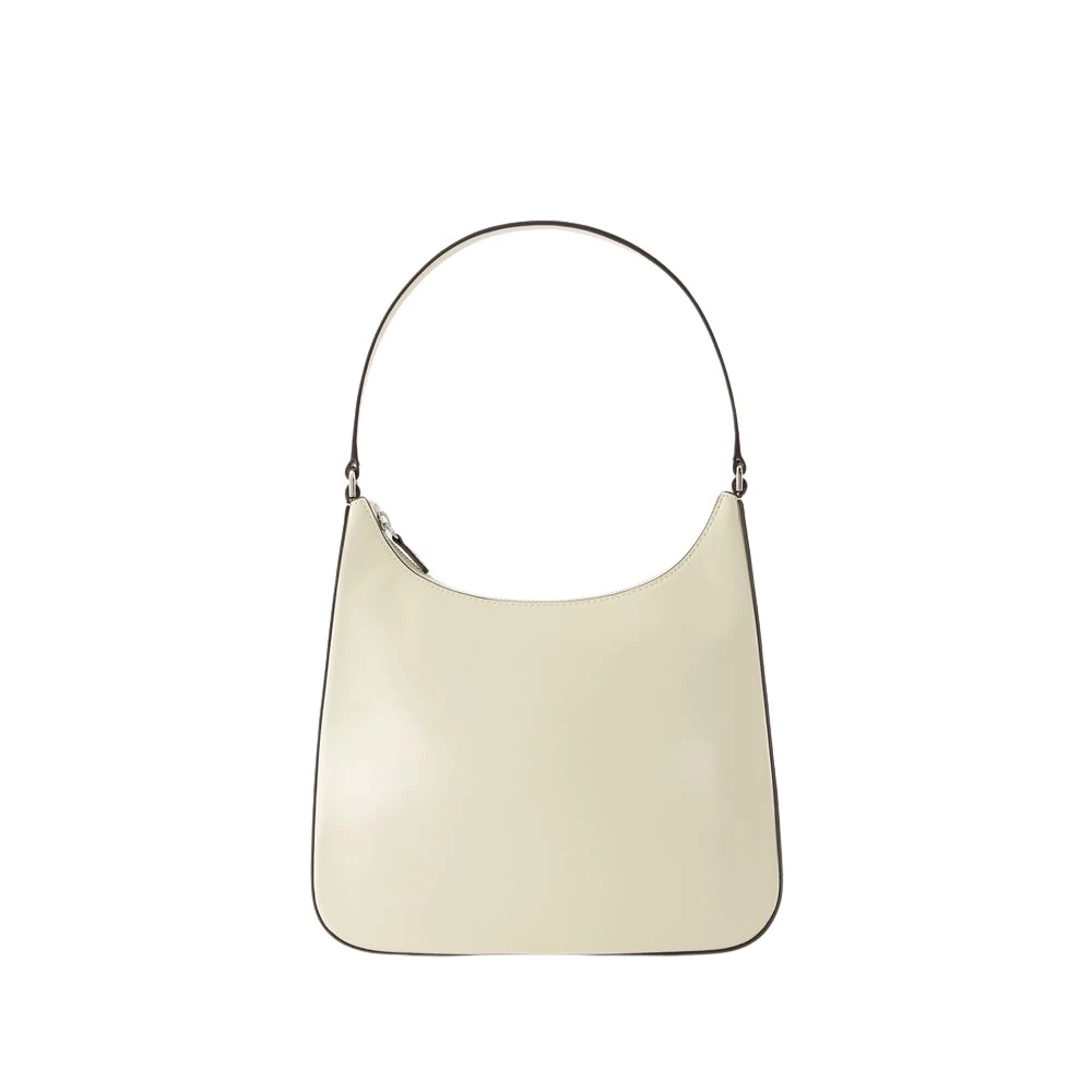 Staud Beige Leather Shoulder Bag With Top Handle - Female - Shoulder Bags - One Size - Bags