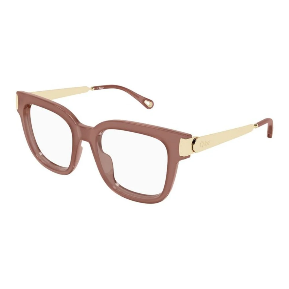 Chloé Women's Pink Glasses, 52 Mm, Rectangular Optical Frame