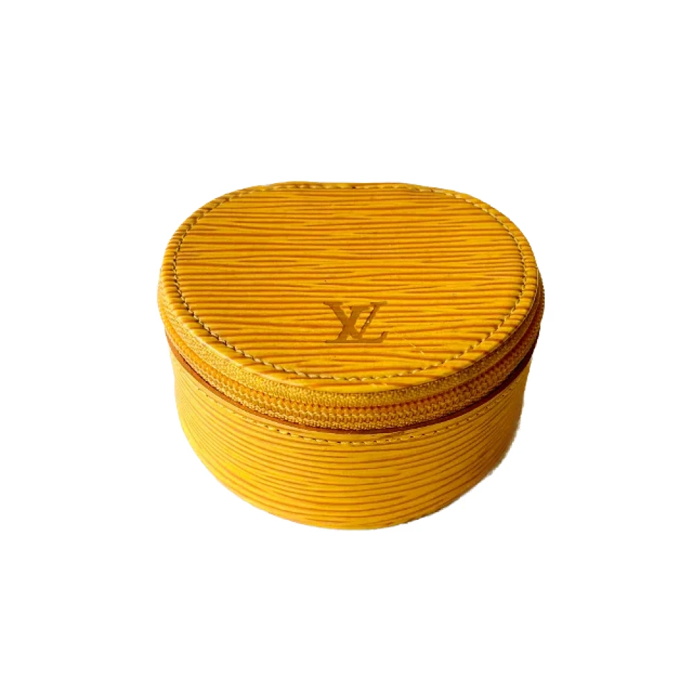 Louis Vuitton Vintage Pre-owned Leather home-office Yellow Dames