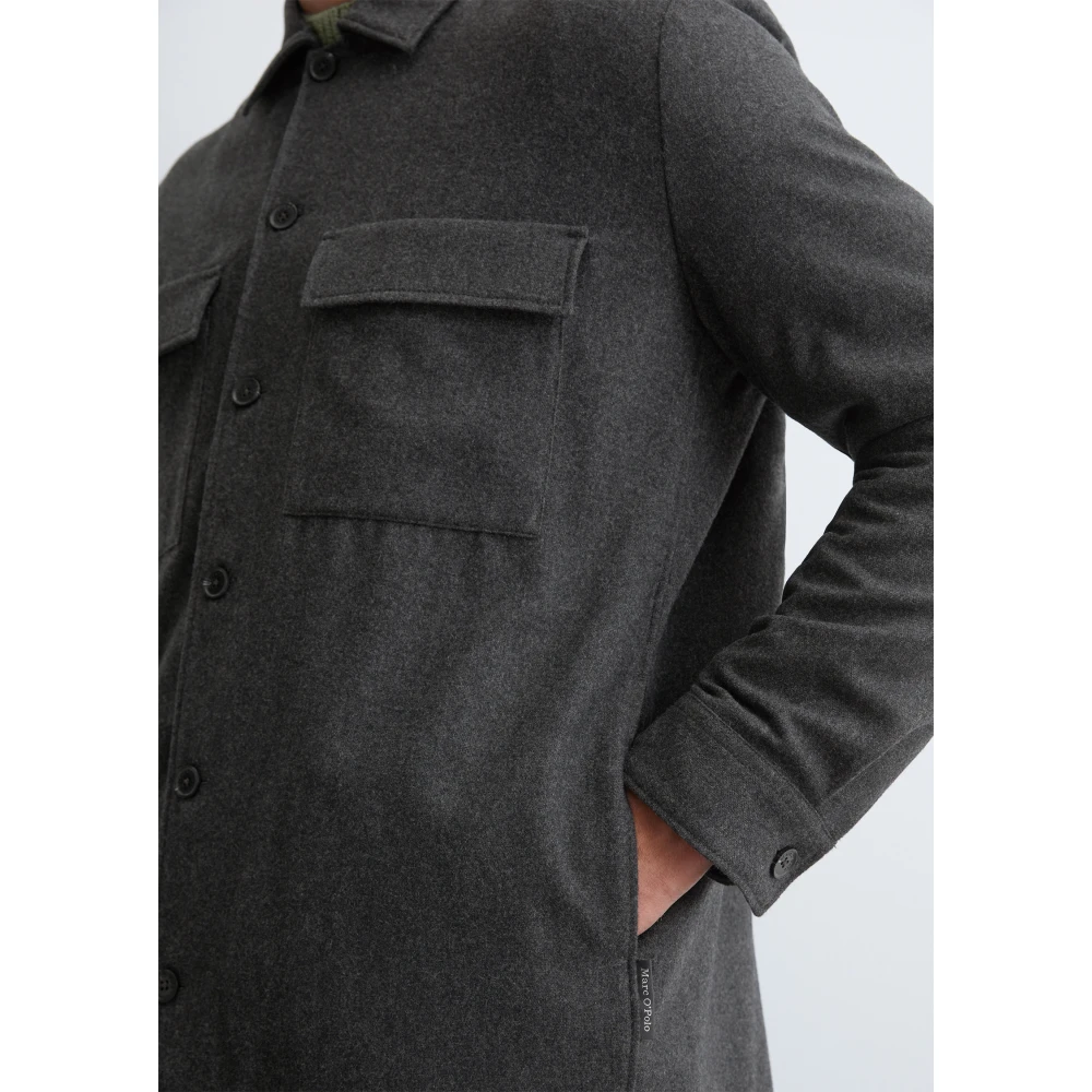 Marc O'Polo Overshirt Black Heren