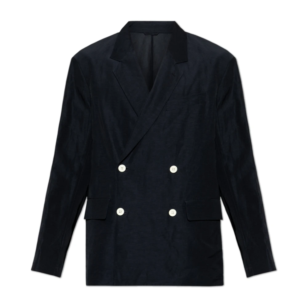 Emporio Armani Herren Schwarz Jacken, K, Sgröße: