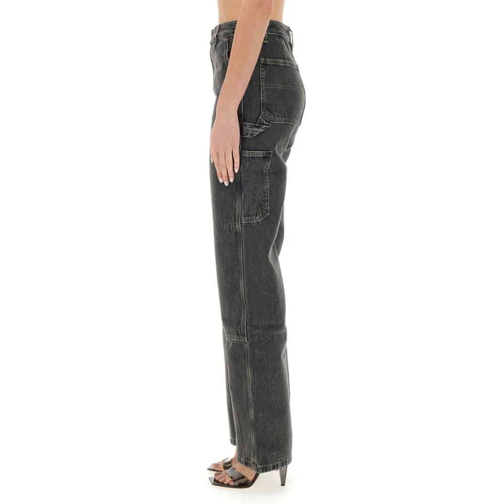 Helmut Lang Klassieke Denim Straight Jeans Black Dames