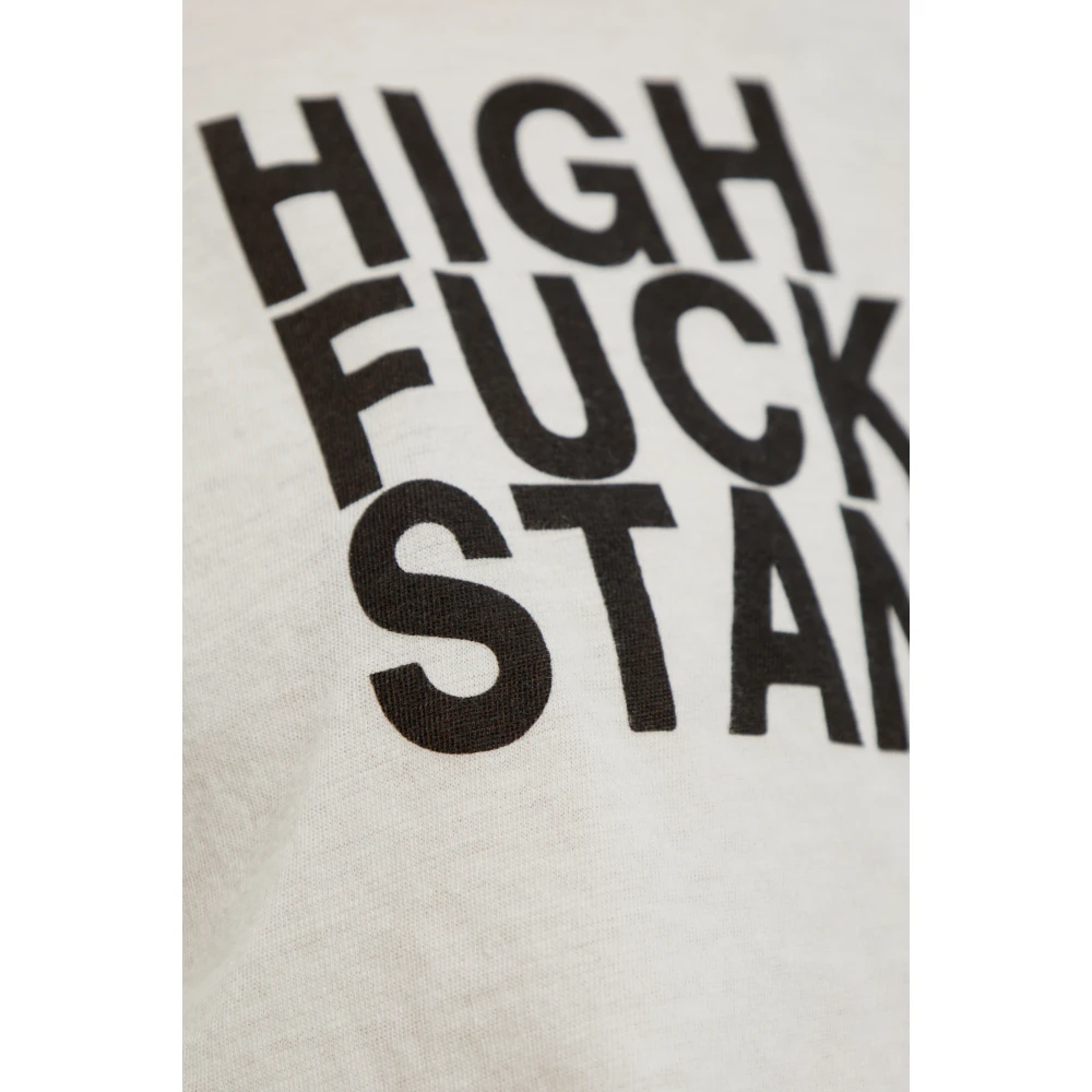 R13 T-shirt met print Beige Dames