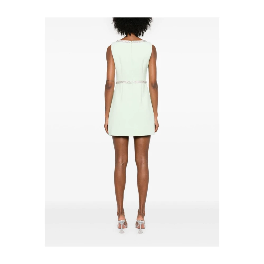 Self Portrait Elegante Groene Jurk Aw24 Green Dames