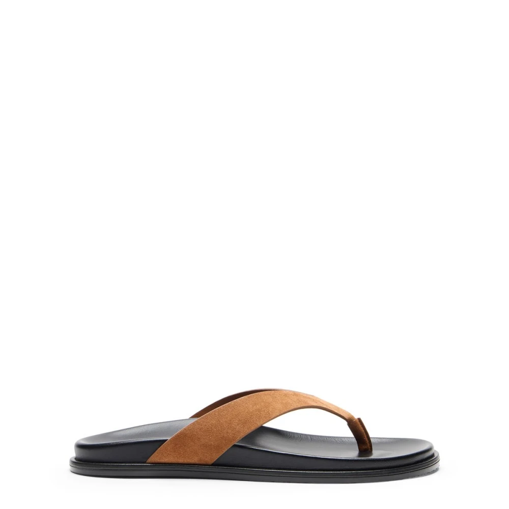 Stuart Weitzman Women's Brown Flip Flops, 8 Uk, Marykate Thong Sandal