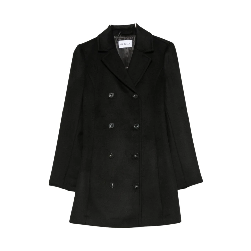 Marella Donna Nero Cappotti, L, New,