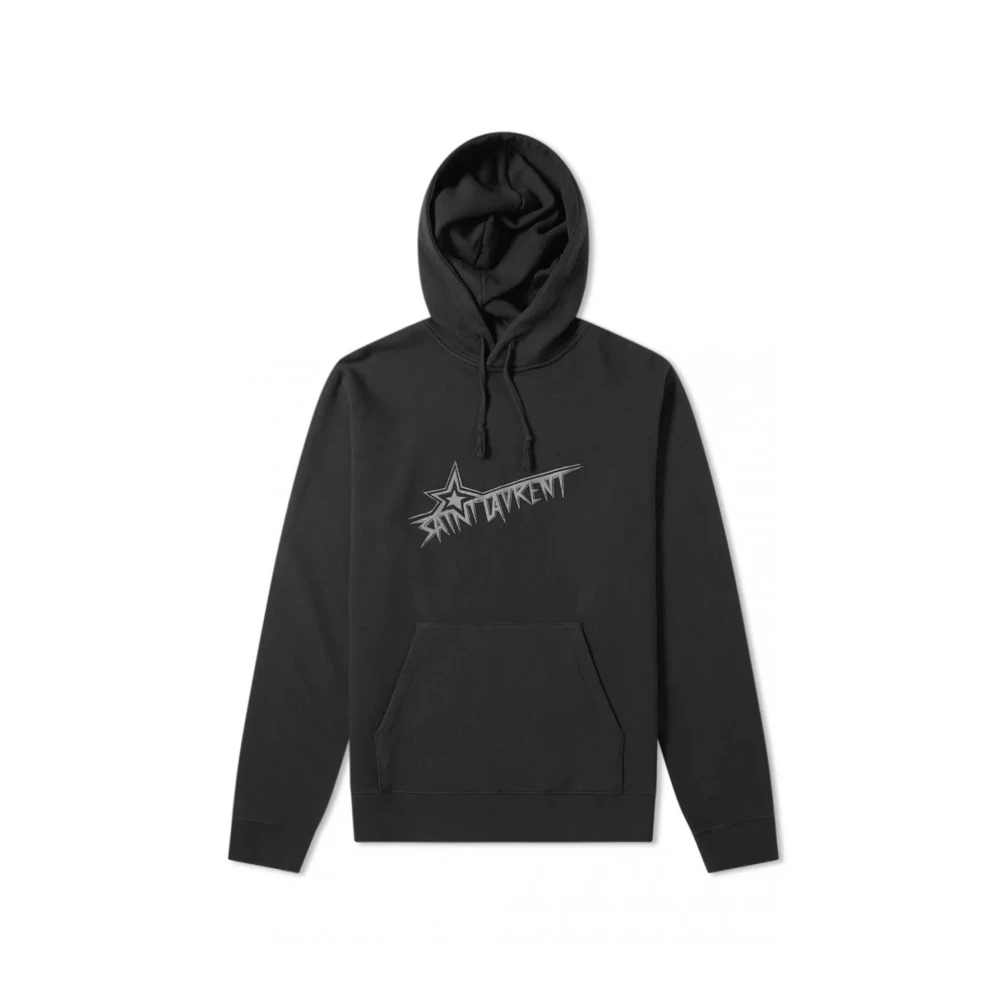 Saint Laurent Hoodie met capuchon Black Heren