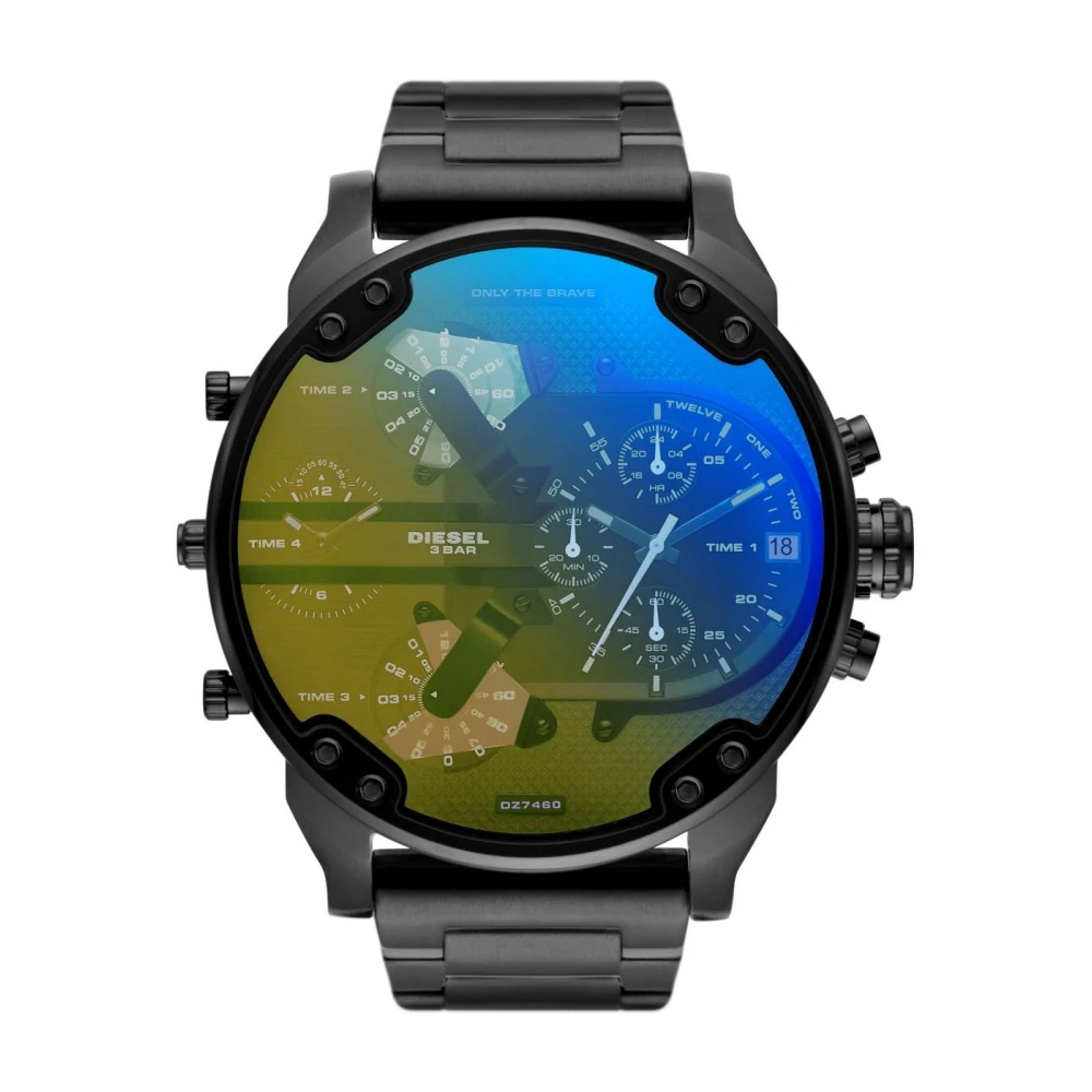 Diesel Uomo Nero Accessori, Taglia Unica, New,