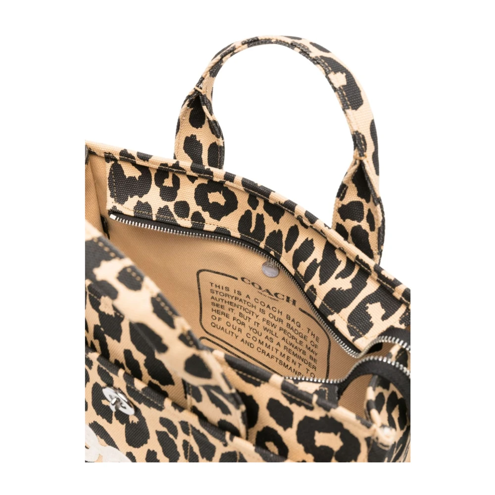 Coach Luipaardprint Schoudertas Brown Dames