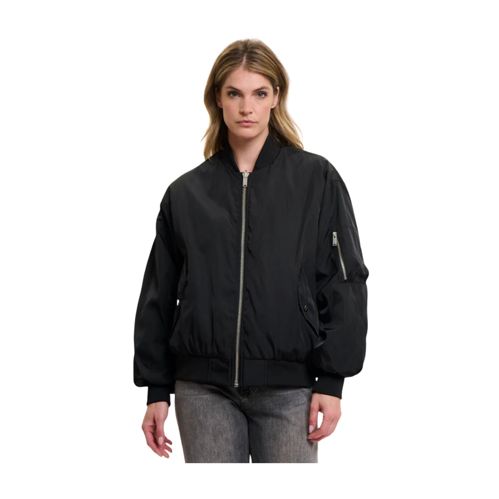Rino&Pelle Reversible Bomber Jacket Black Dames