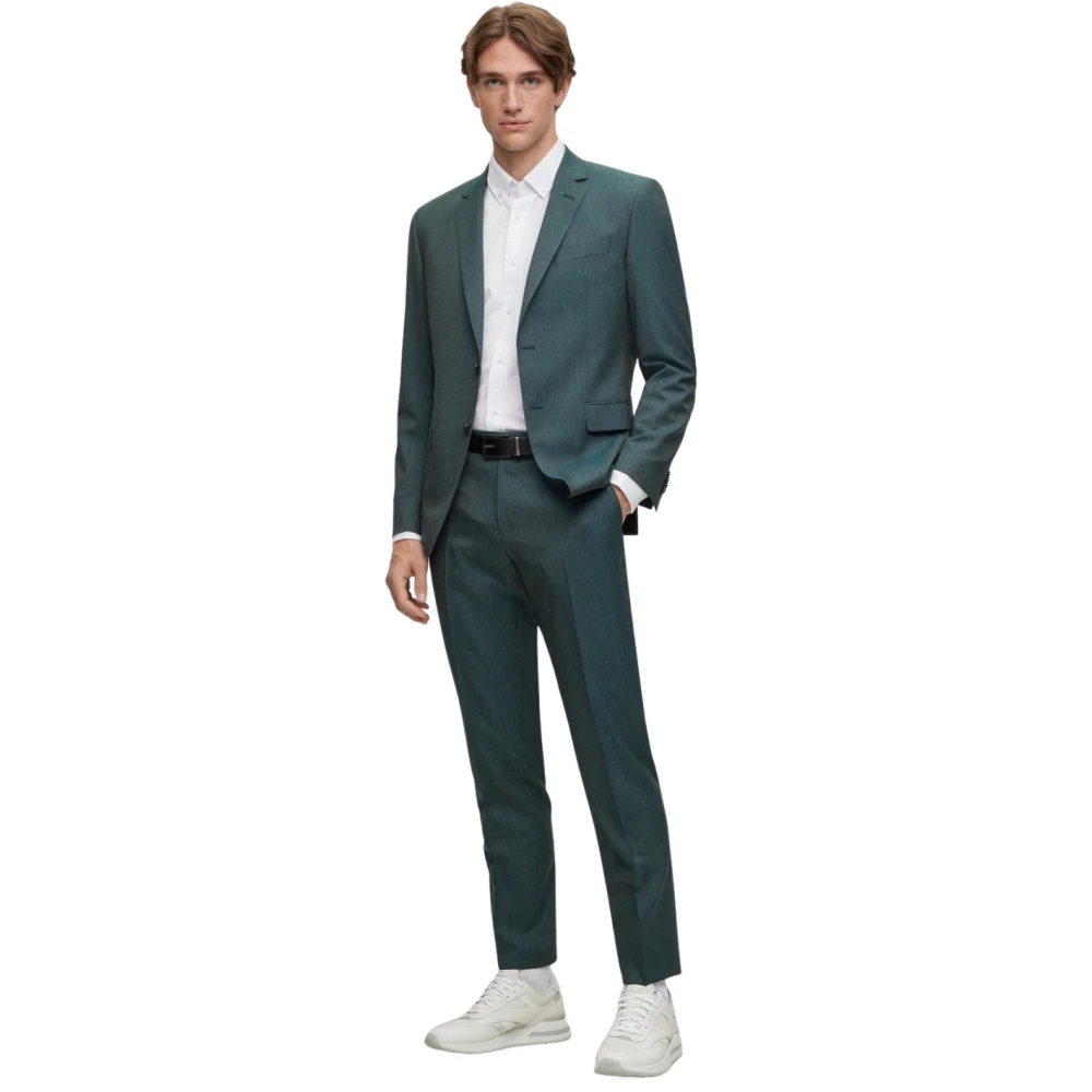 Grønn Boss Black H-Huge Slim-Fit Two-Piece Suit Konfeksjon