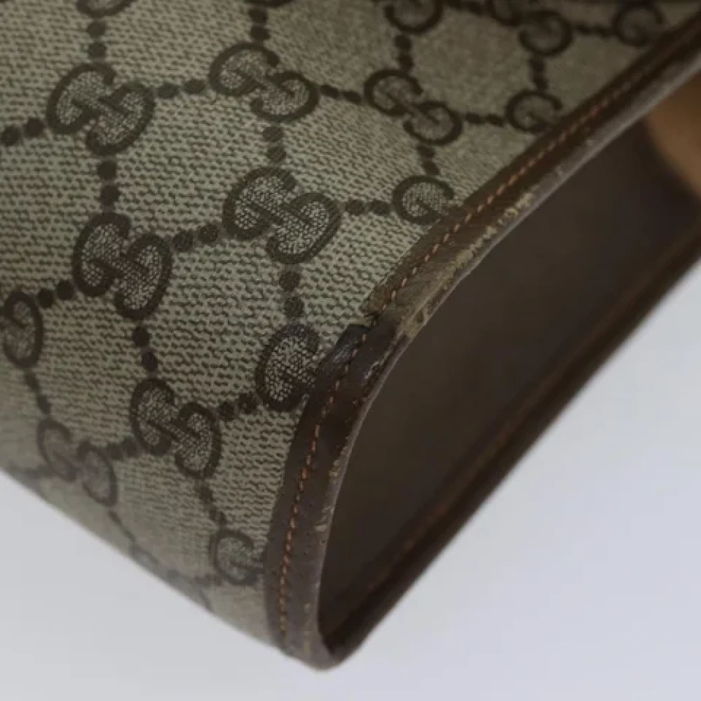 Gucci Vintage Pre-owned Leather clutches Beige Dames