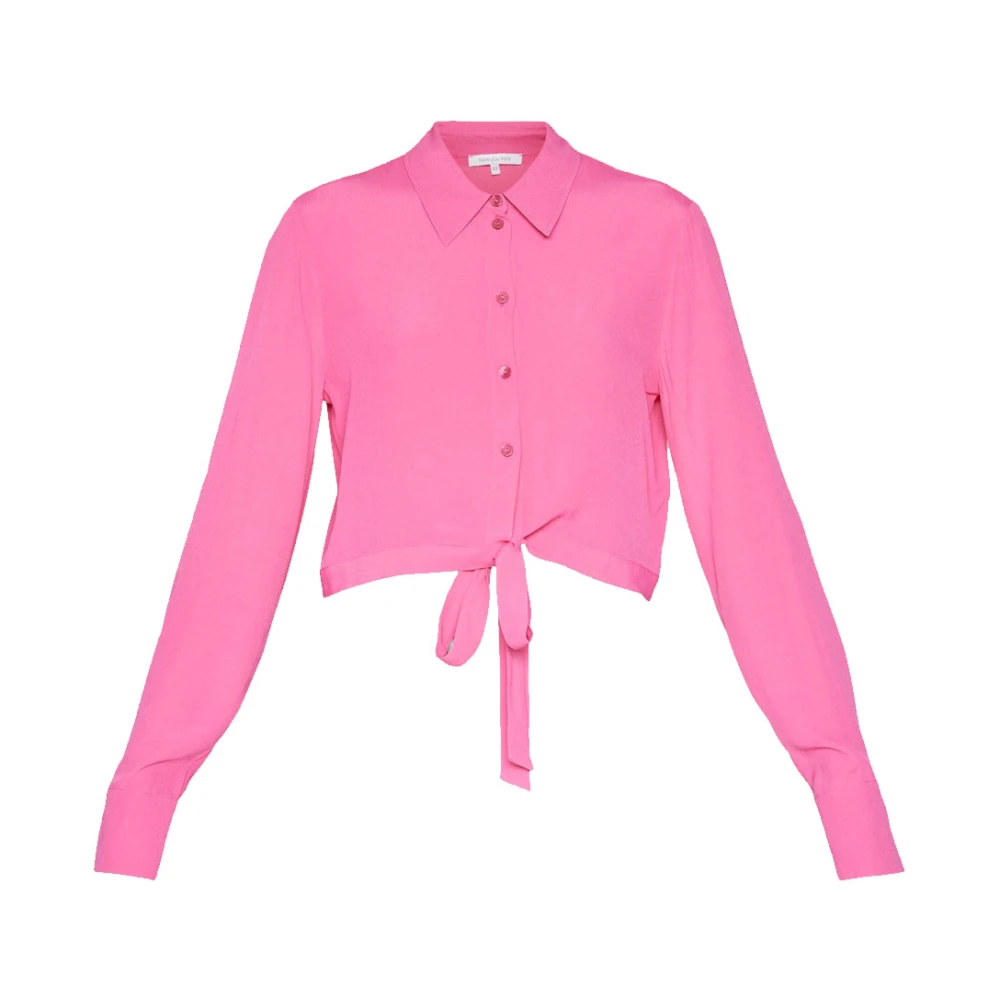 PATRIZIA PEPE Dynamische Fuxia Casual Shirt voor Dames Pink Dames