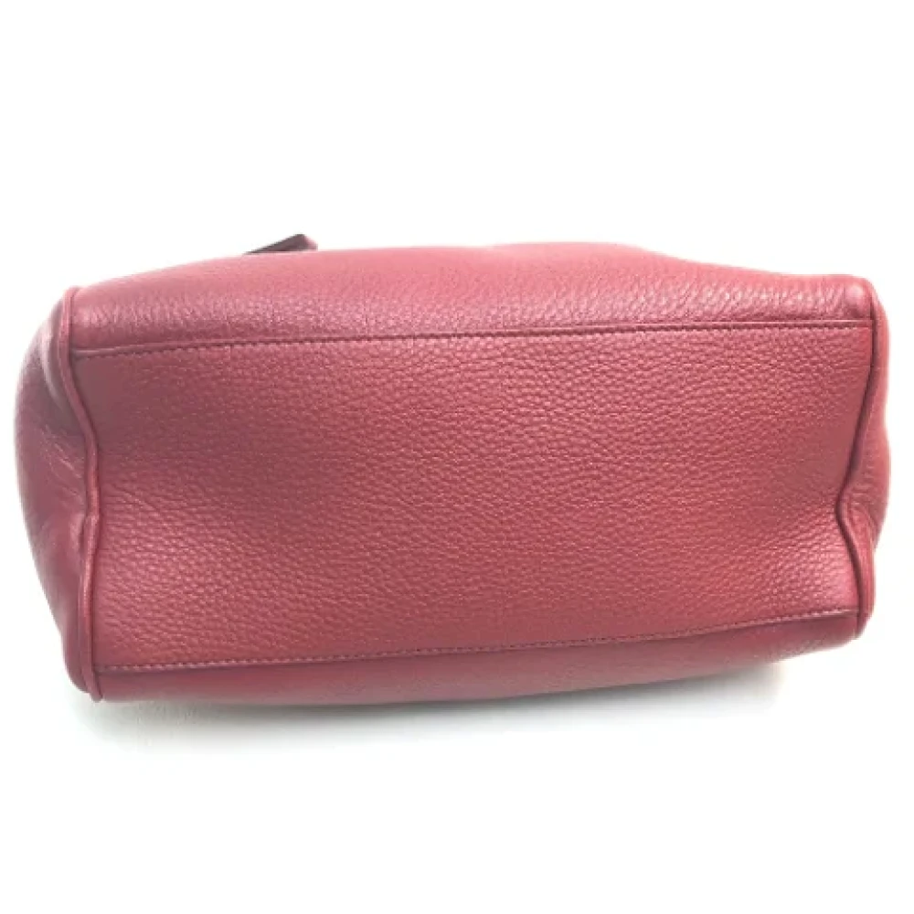 Prada Vintage Pre-owned Leather prada-bags Red Dames