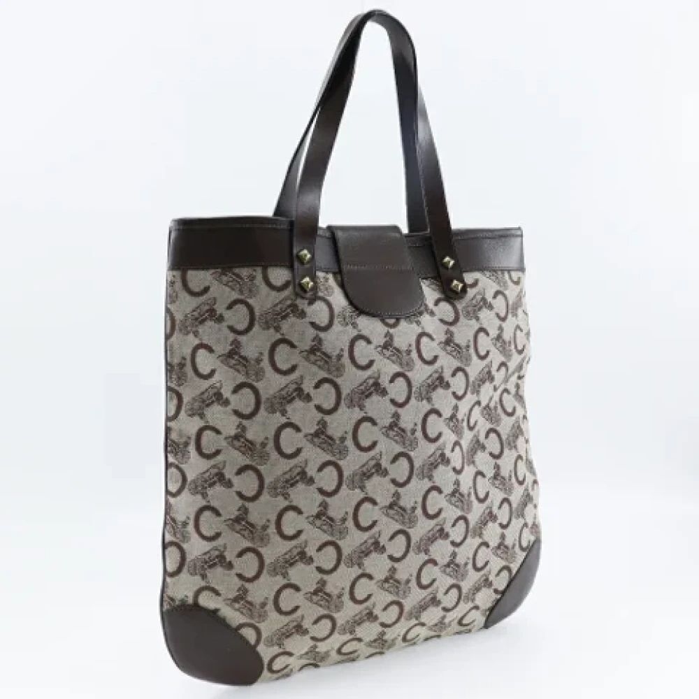 Celine Vintage Pre-owned Canvas shoulder-bags Brown Dames