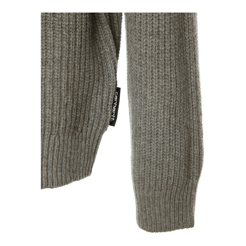 Carhartt WIP Marlon Half-Zip Gebreide Trui Gray Heren