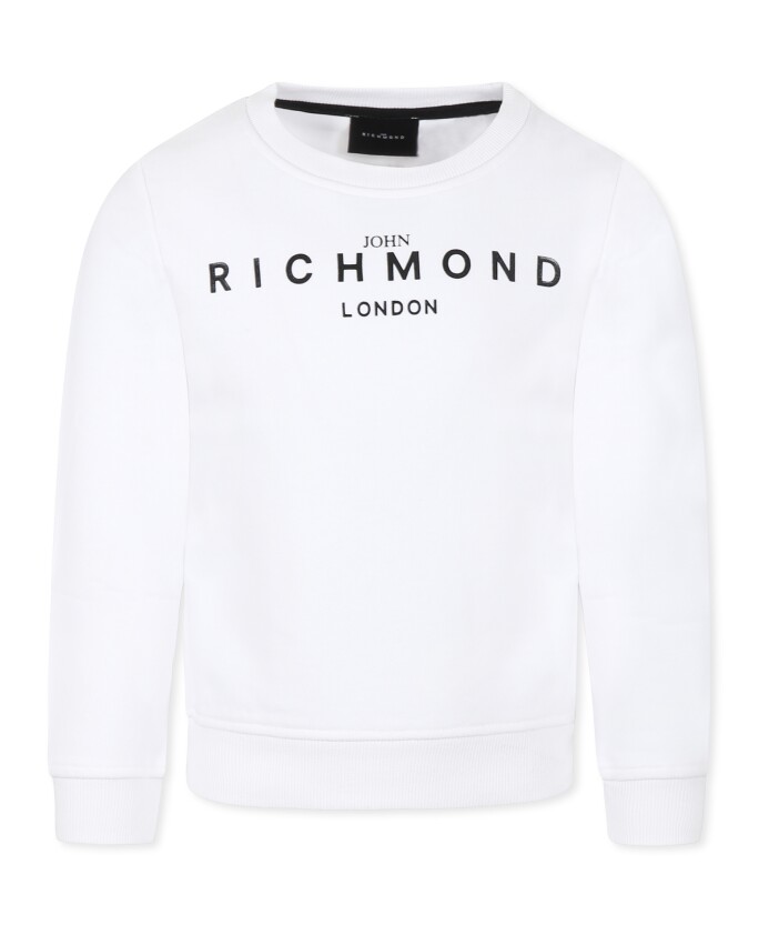 sweatshirt-col-rond-blanc-avec-logo